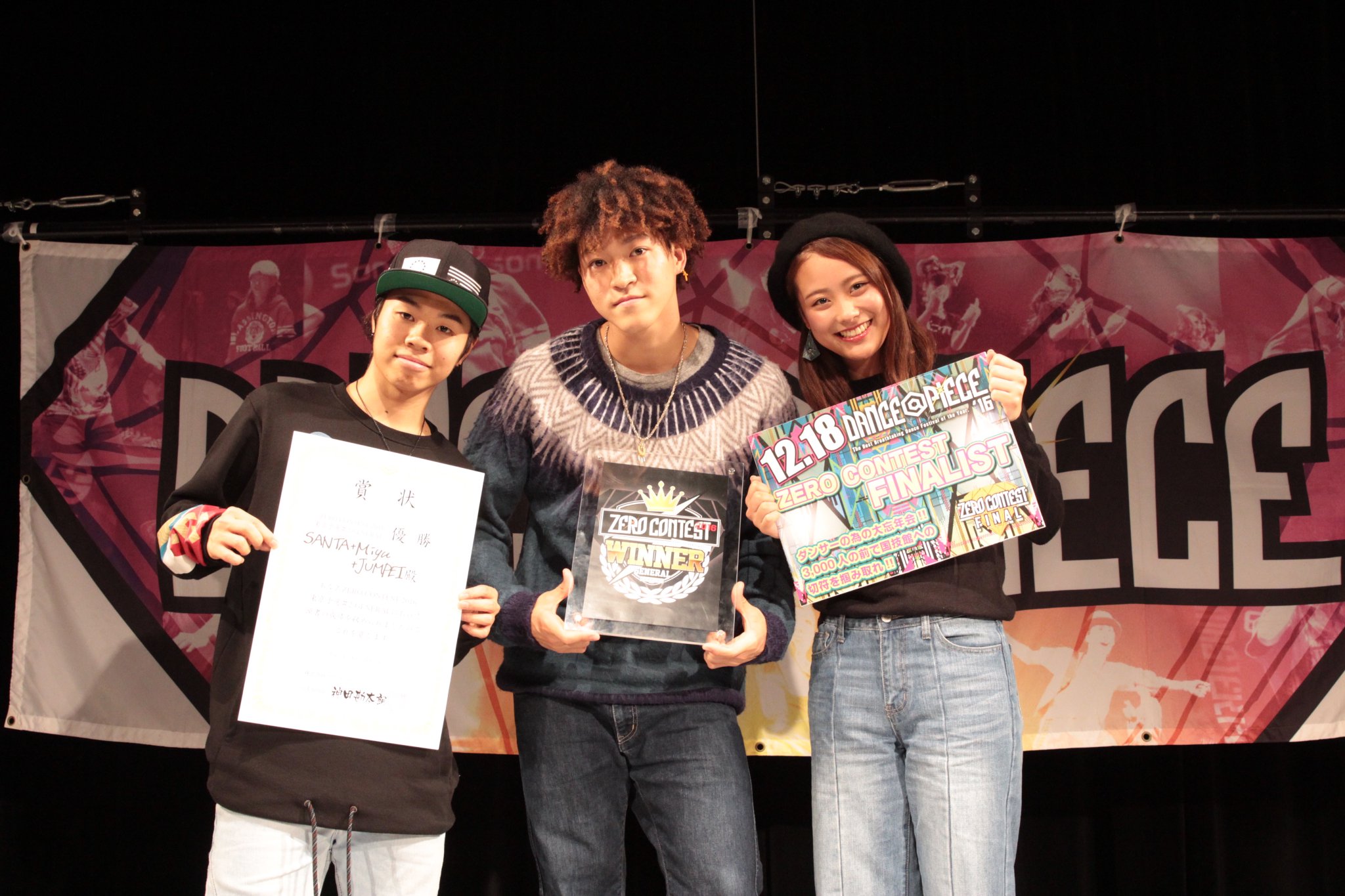 SANTA+Miyu+JUMPEIがZERO CONTESTで圧巻のショーケースを披露!